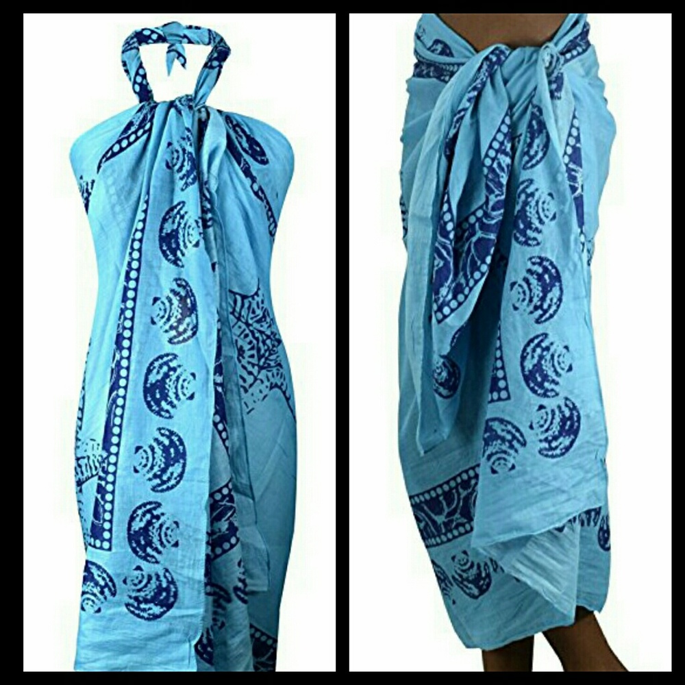Beach pool chic pareo coverup wrap