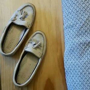 White Leather Sperry Top-sider