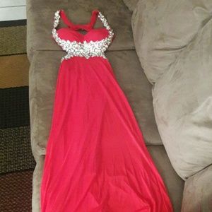 Beautiful Red Gown For Prom Etc...