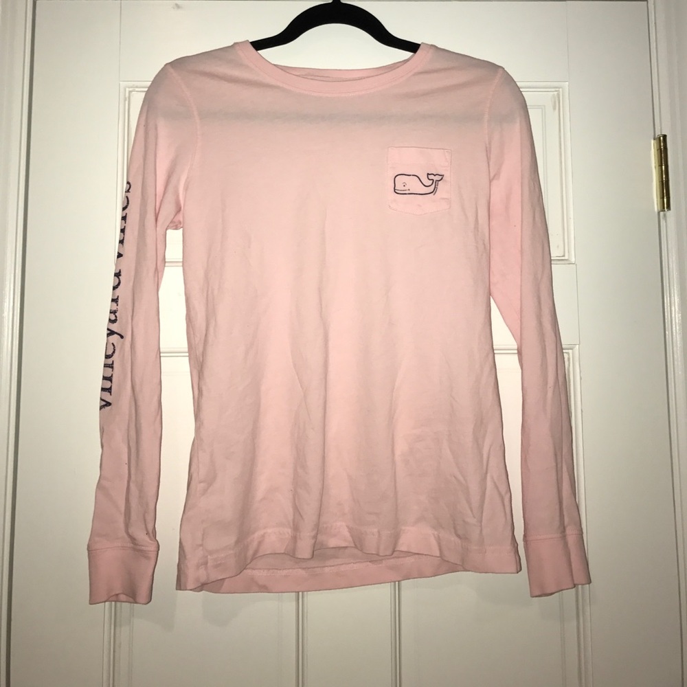 Vineyard Vines Long Sleeve Whale Pocket Tee