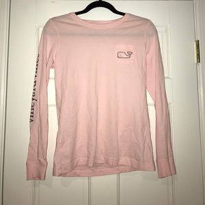 Vineyard Vines Long Sleeve Whale Pocket Tee