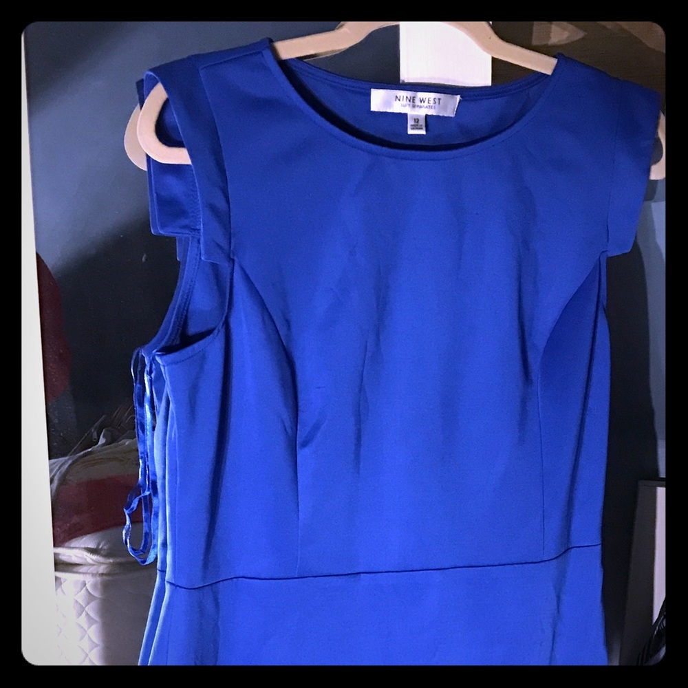 Size 12 NWT Nine West Royal Blue Dress