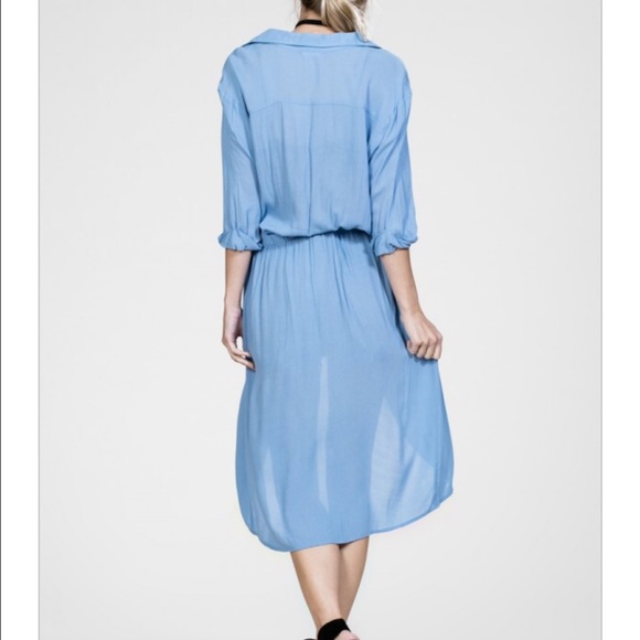 Sky Blue Silky Cover Up - Picture 3 of 3