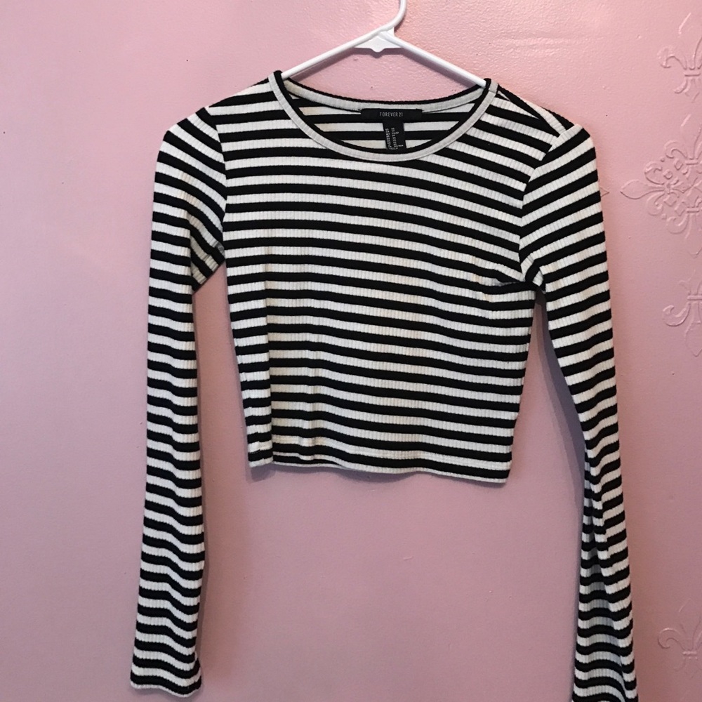 Striped crop top