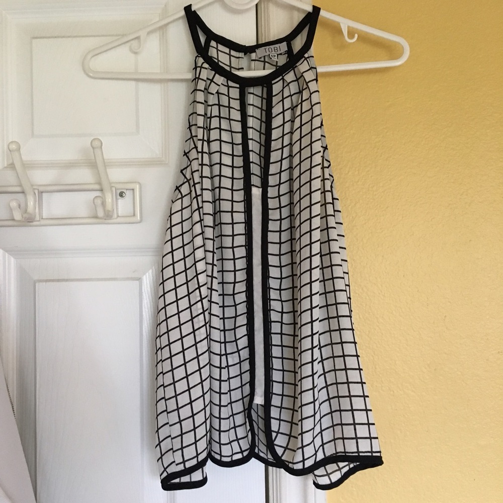 Tobi plaid tank top