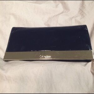 Calvin Klein navy clutch