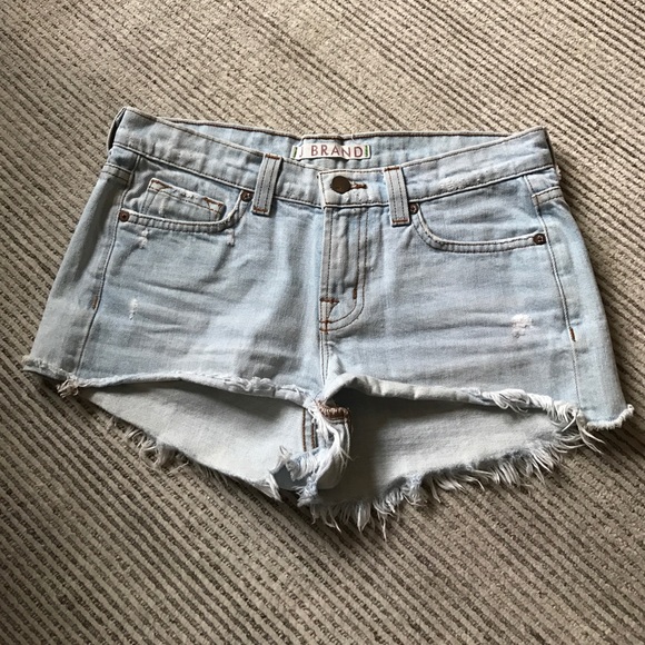 J Brand Pants - J Brand Light Blue Frayed Jean Shorts J Brand Pants - J Brand Light Blue Frayed Jean Shorts