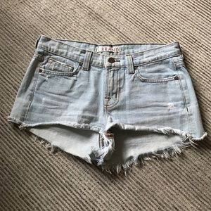 J Brand Shorts - J Brand Light Blue Frayed Jean Shorts J Brand Shorts - J Brand Light Blue Frayed Jean Shorts