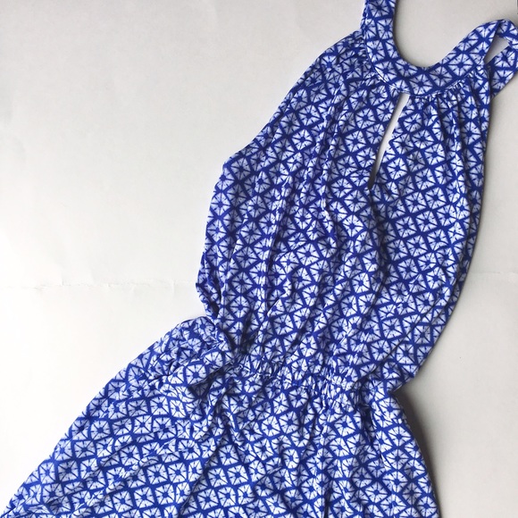 Banana Republic Dresses & Skirts - Banana Republic blue and white halter top dress