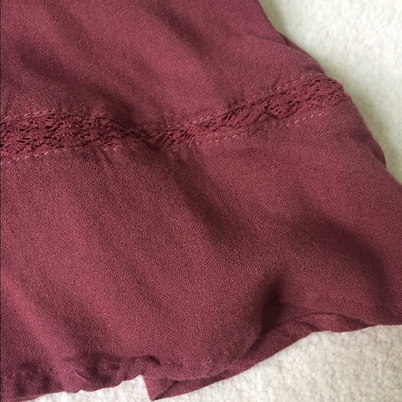 Flowy Maroon Shirt - Picture 2 of 3