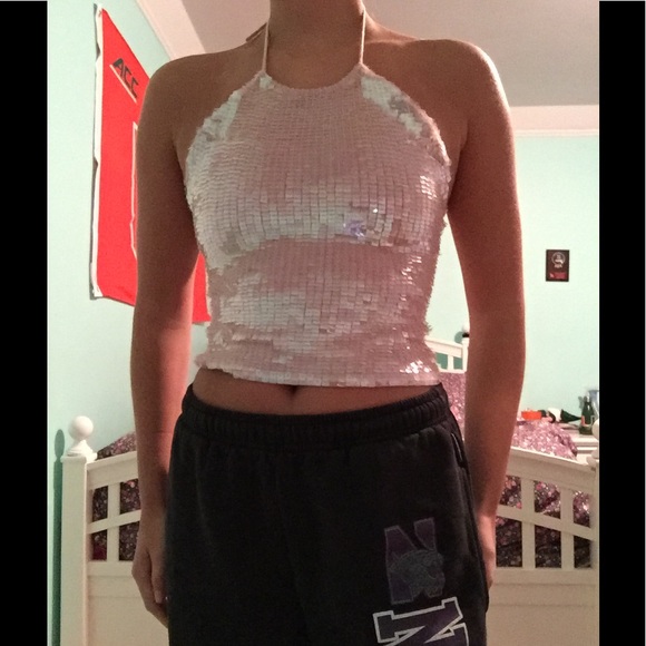 Sequin halter top - Picture 3 of 3