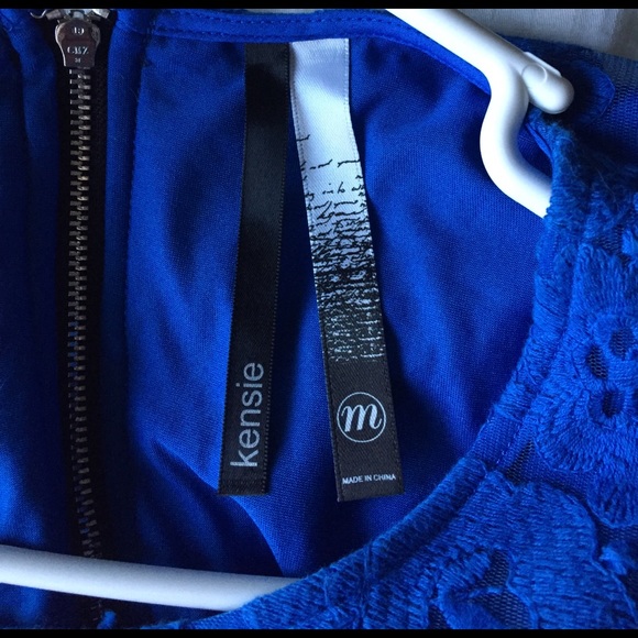 Blue Lace Kensie Dress - Picture 3 of 3