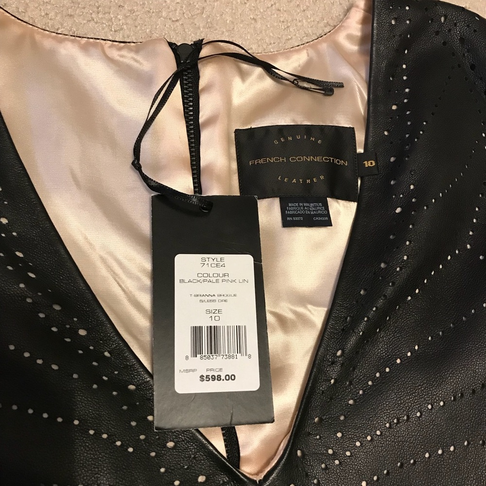 French connection supple real leather Brogue dress - Picture 5 of 9