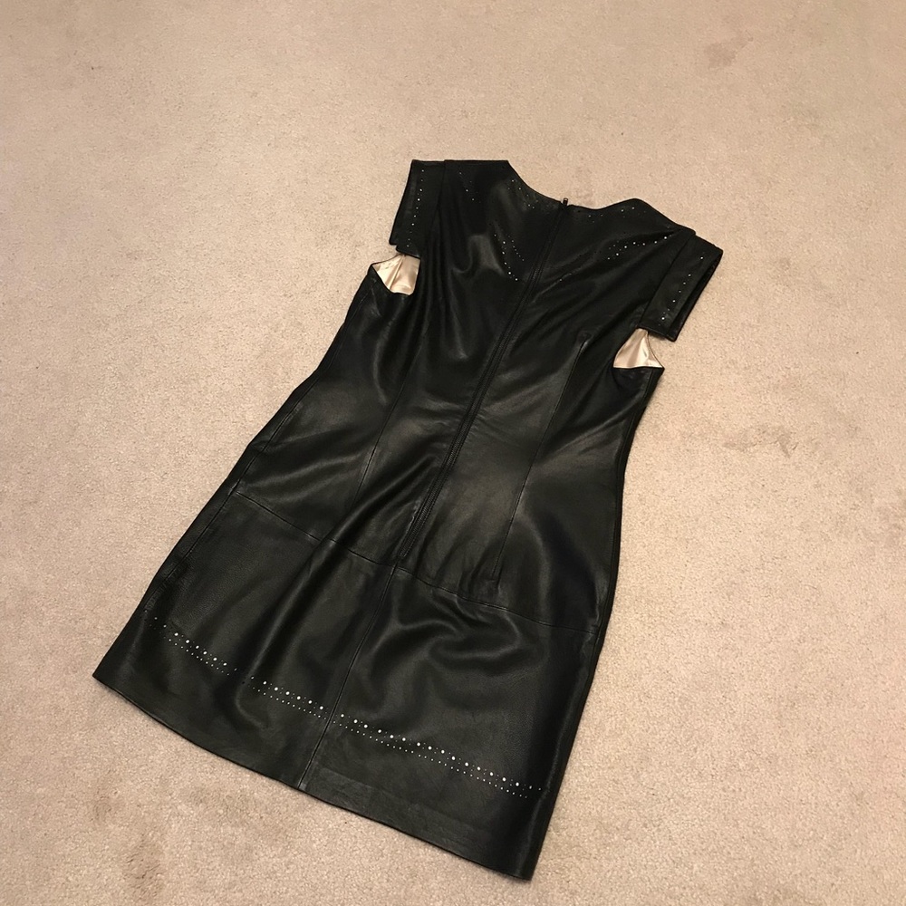 French connection supple real leather Brogue dress - Picture 6 of 9