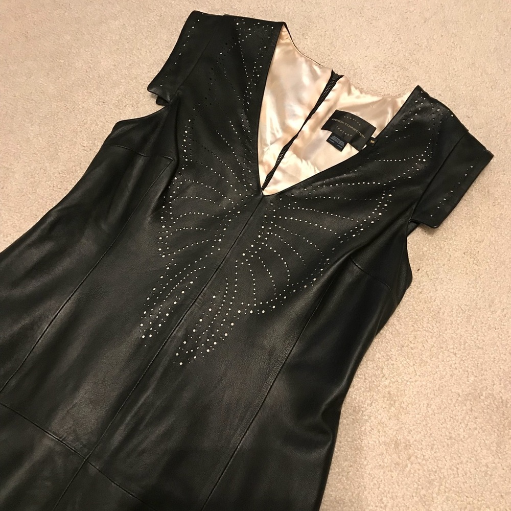 French connection supple real leather Brogue dress - Picture 8 of 9