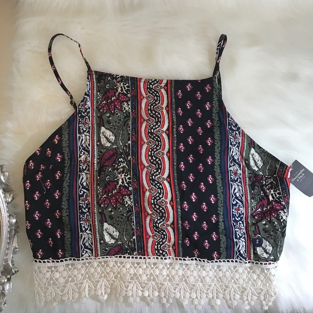 Abercrombie and Fitch tie crop top