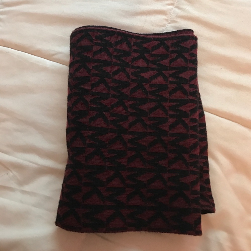 Michael Kors Maroon infinity scarf