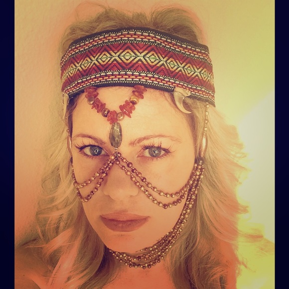 Handcrafted headdress, Boho, festival dance wear - Picture 2 of 3