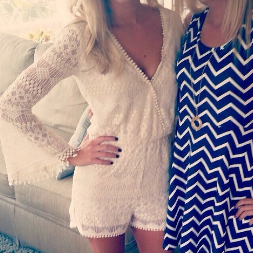 Ivory/cream romper