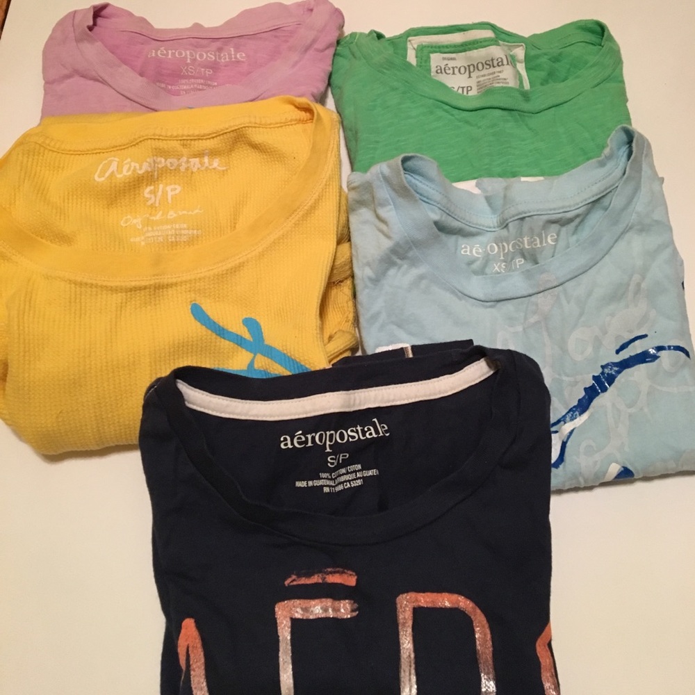 5 Aeropostale graphic tees NEEDS TO GO