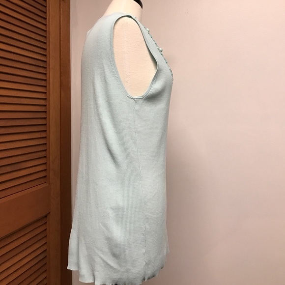 Ruby Rd. Woman Sea Foam Embellished Top - Picture 2 of 8