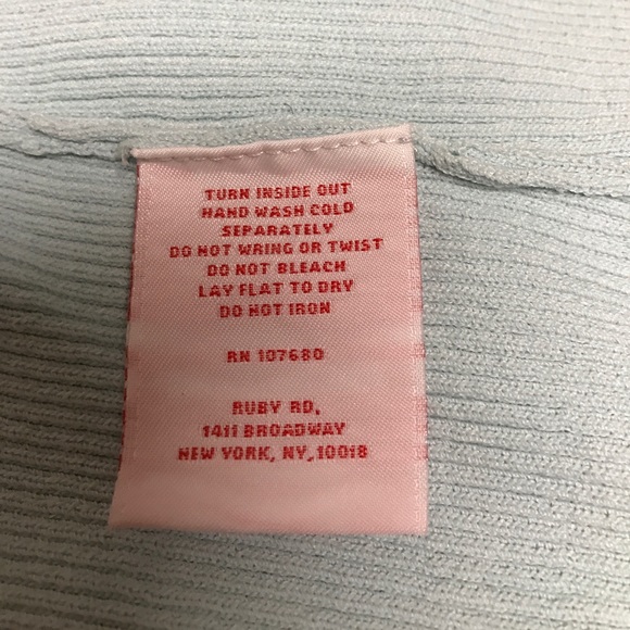 Ruby Rd. Woman Sea Foam Embellished Top - Picture 7 of 8