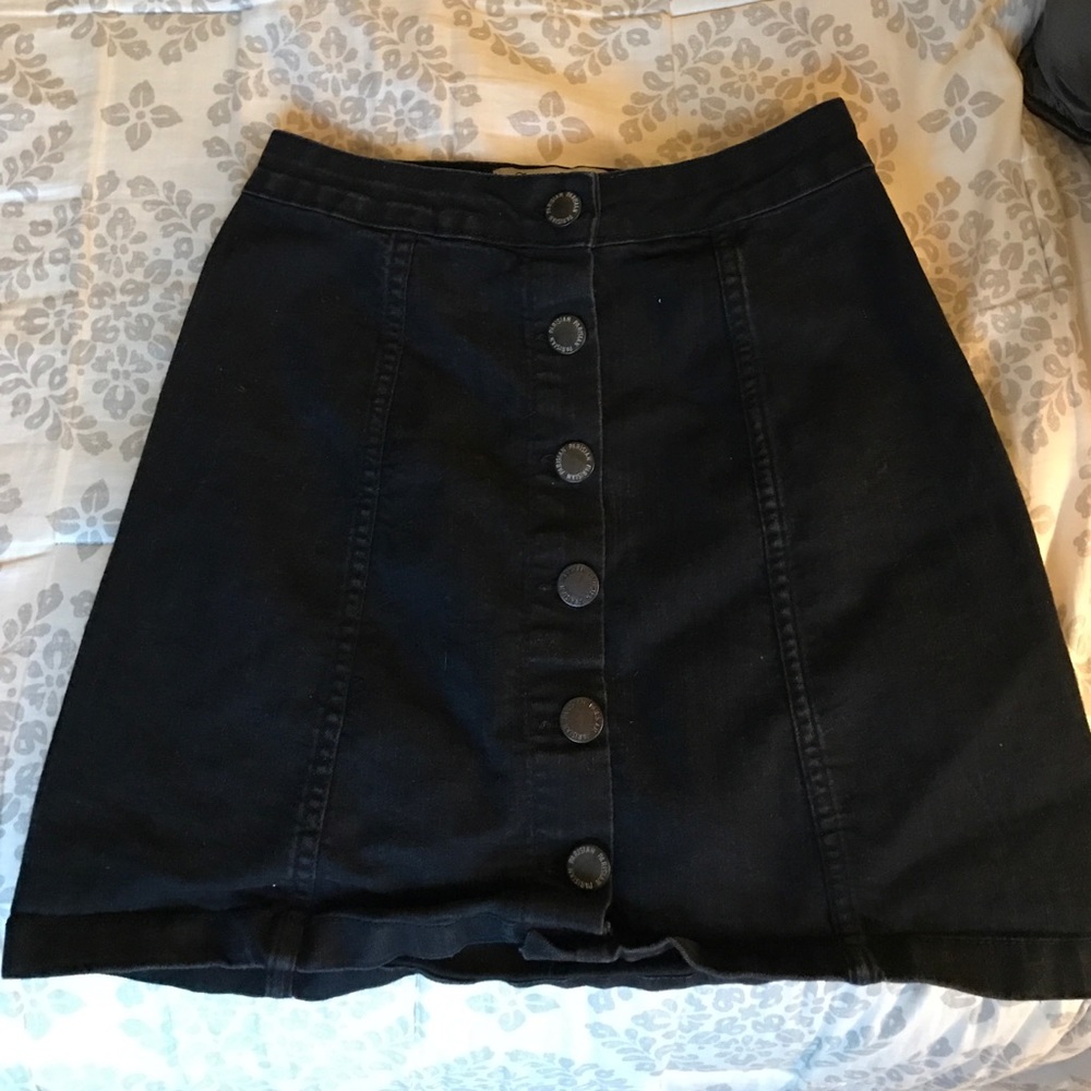 Black Denim Mini Skirt Size 6