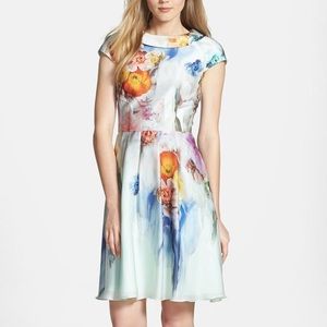 Ted Baker Floral Dress with Collar