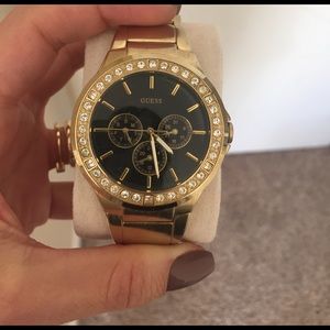 Gold Guess watch
