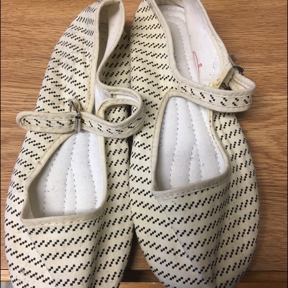 Printed Mary Jane flat