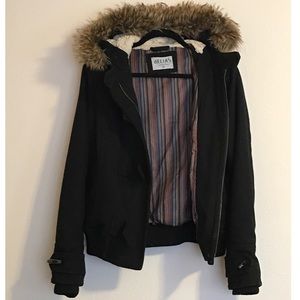 Thick, winter coat.