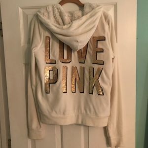 Victoria's Secret PINK fur lined jacket