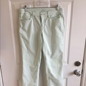 Mint colored pants from Loft.