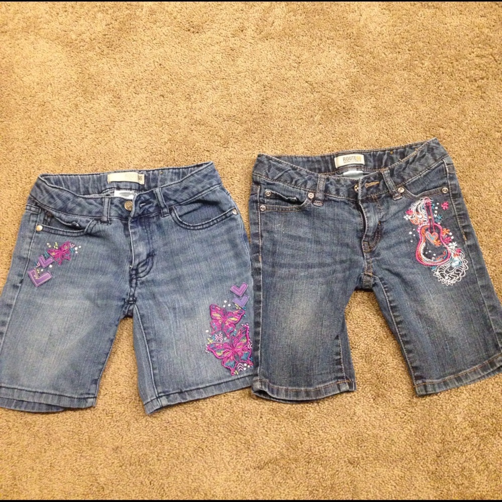 Girls denim bermuda shorts
