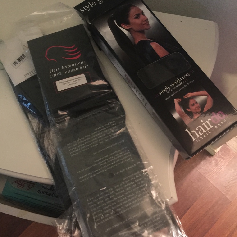 Hair extensions Simple straight pony and remy loop