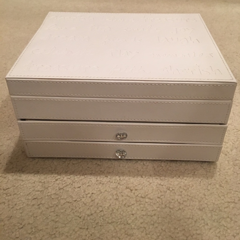 White jewelry box