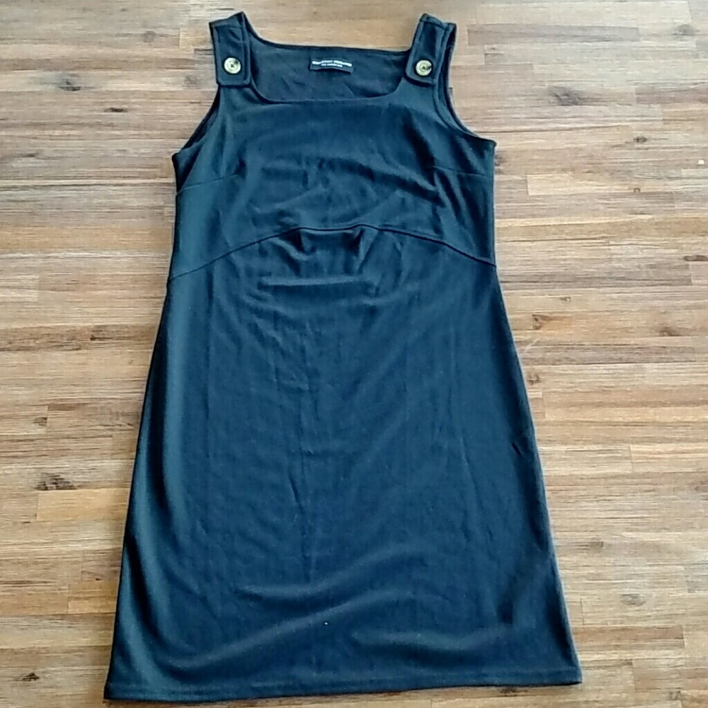 🌸 Dorothy Perkins Black Pinafore Shift Dress