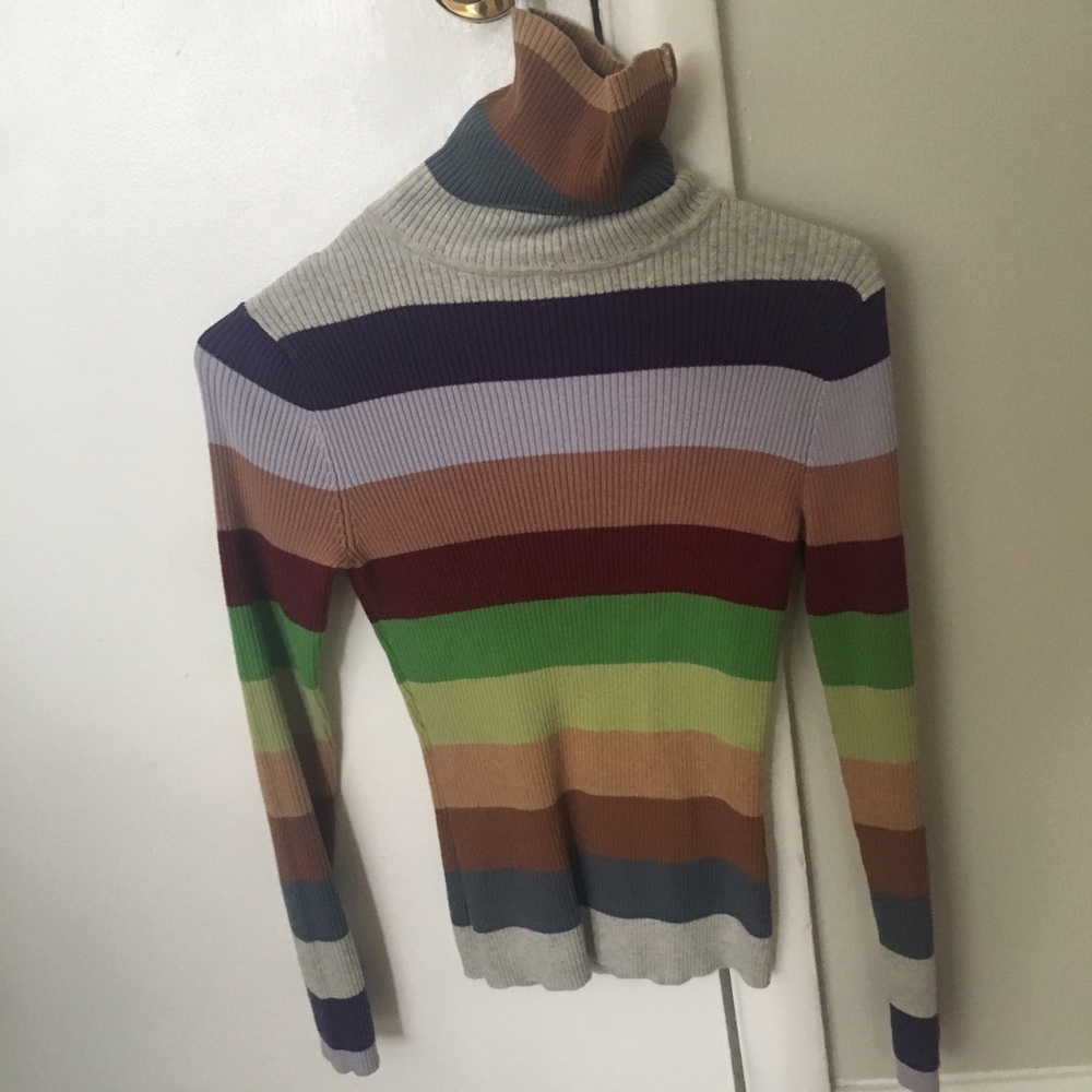 Vintage Old Navy colorful turtle neck