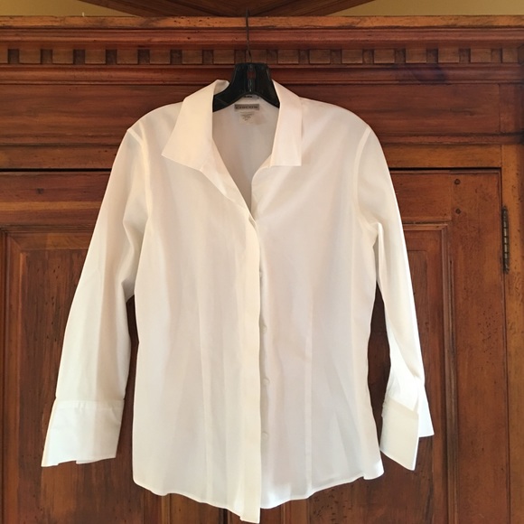 White non-iron button up. - Picture 1 of 1