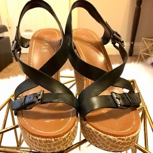 Black Ralph Lauren Wedge Heels