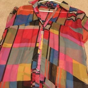 Sheer j brand dress shirt very quirky!