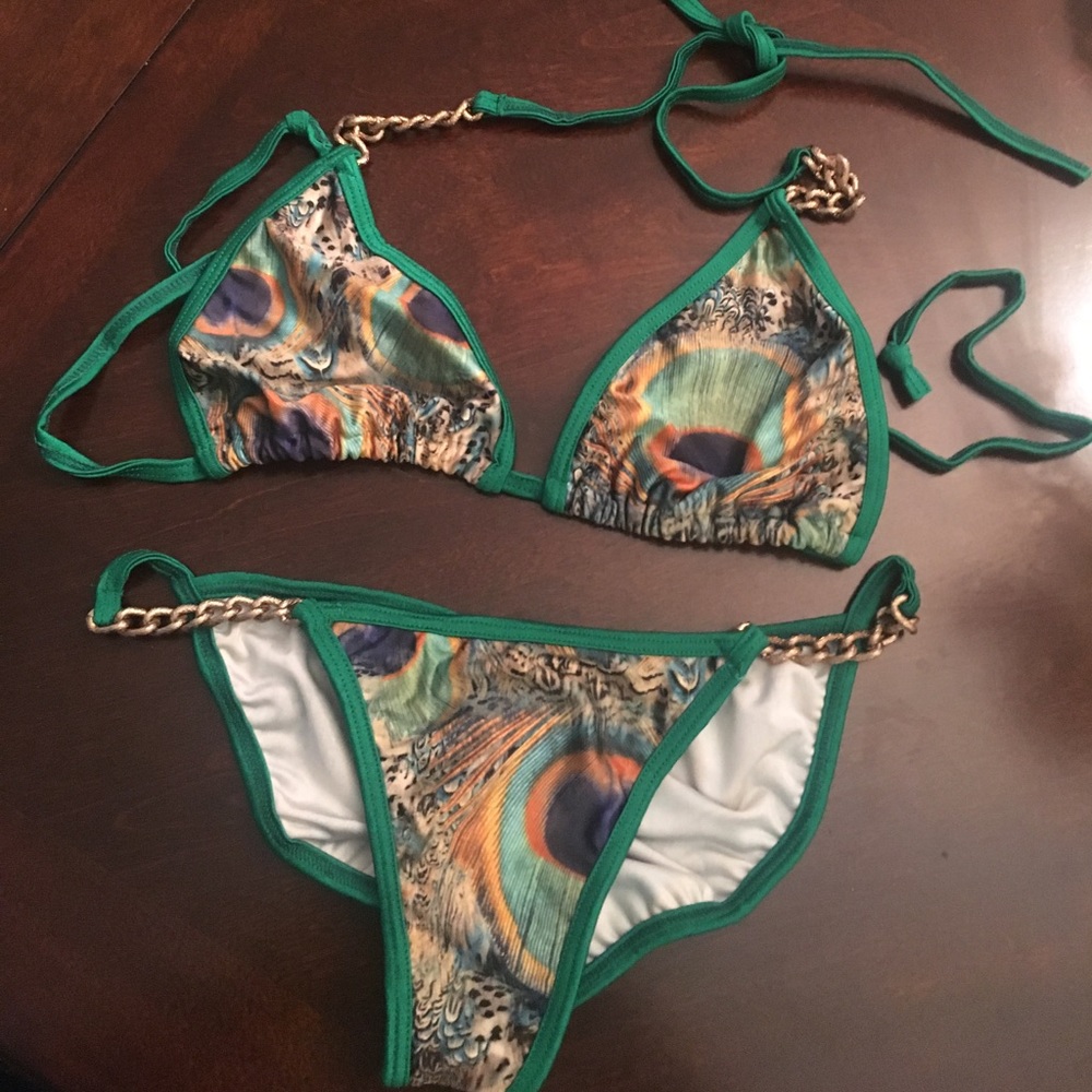 Colorful custom made bikini