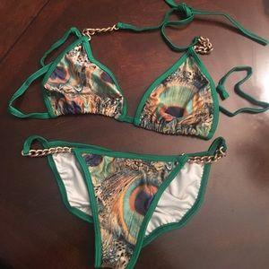Colorful custom made bikini