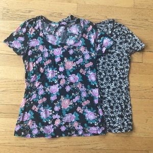 Two Floral Urban Outfitters Tee'a