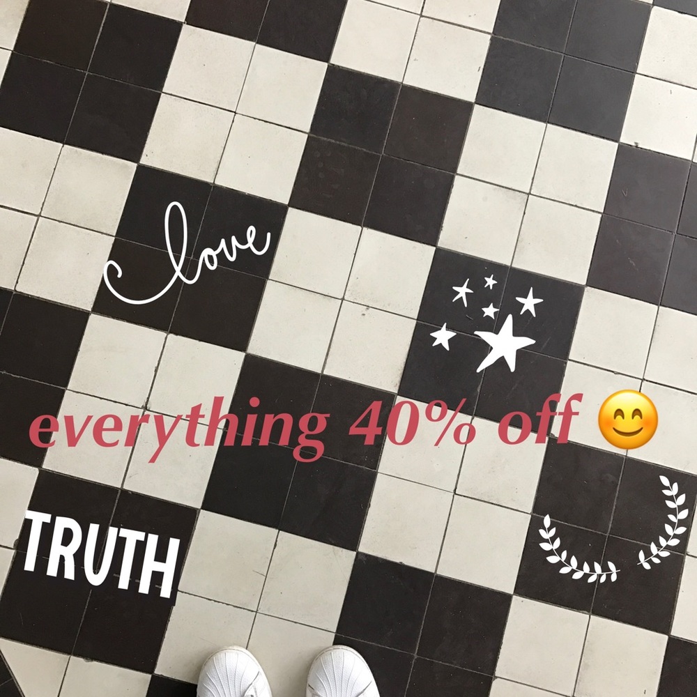 all 40% off!!!