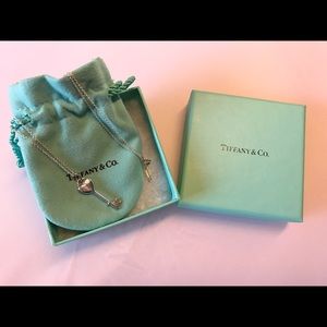 Authentic Tiffany & Co. Heart Key Necklace