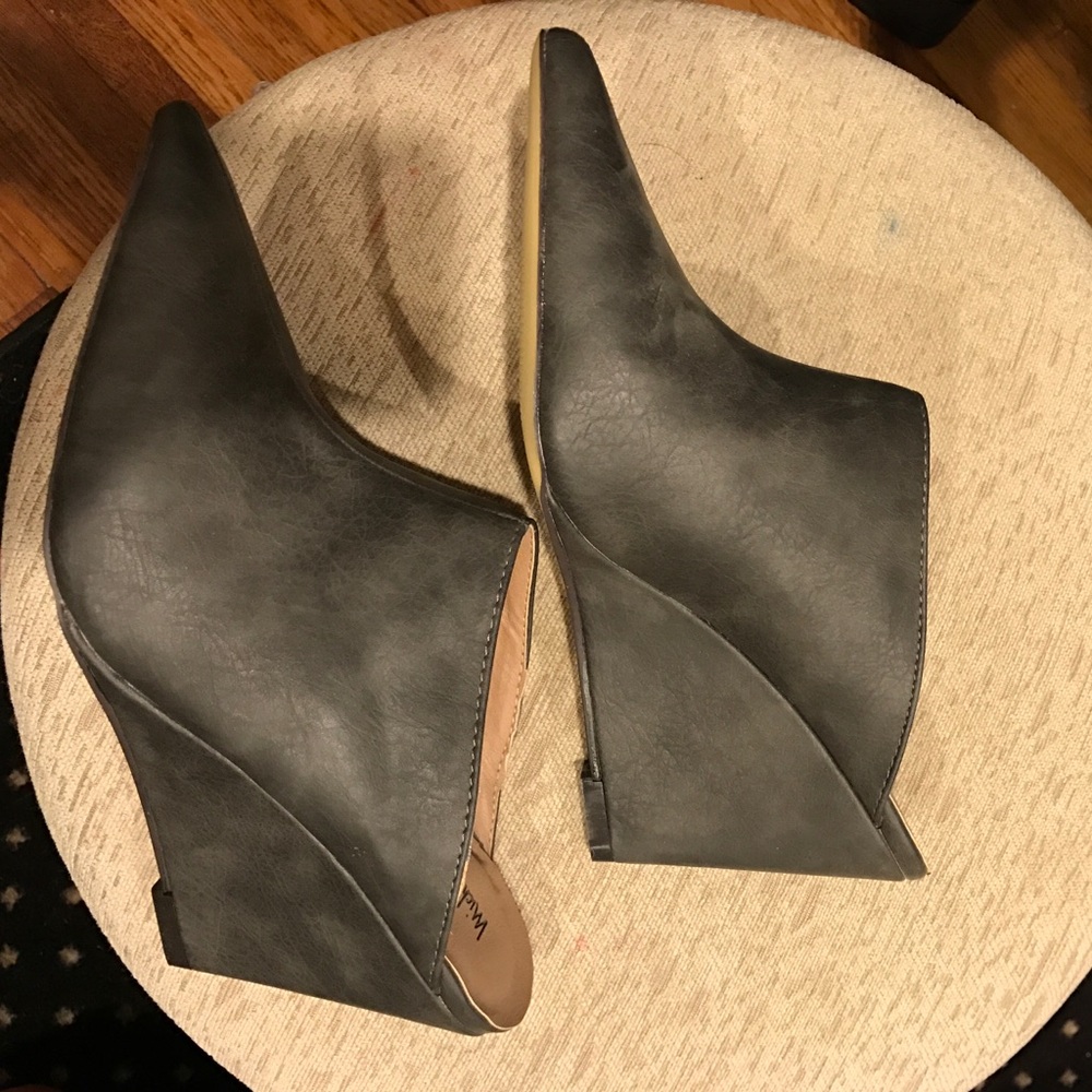 Slip on wedge heels