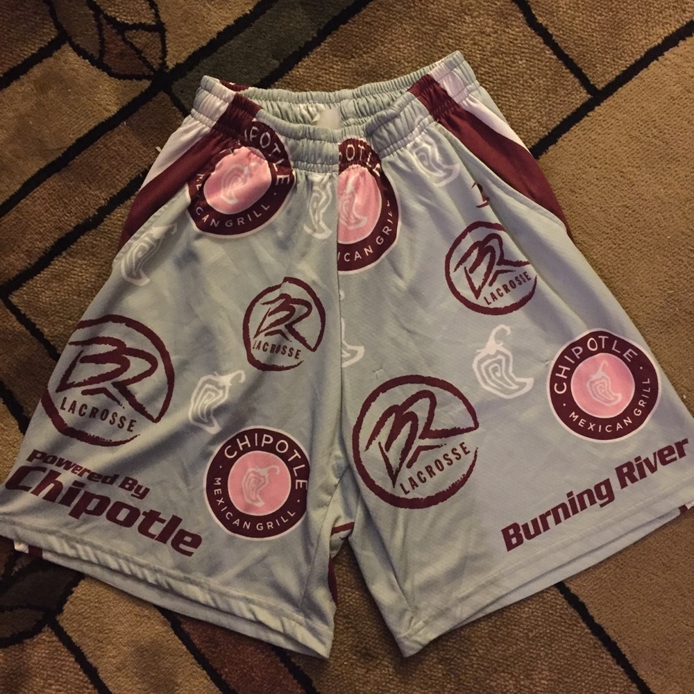 Chipotle Burning River Lacrosse Shorts (Small)