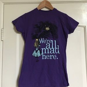 Alice in Wonderland "We're all mad here" t-shirt