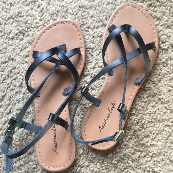 American Eagle by Payless Shoes - Black Strappy Sandals
